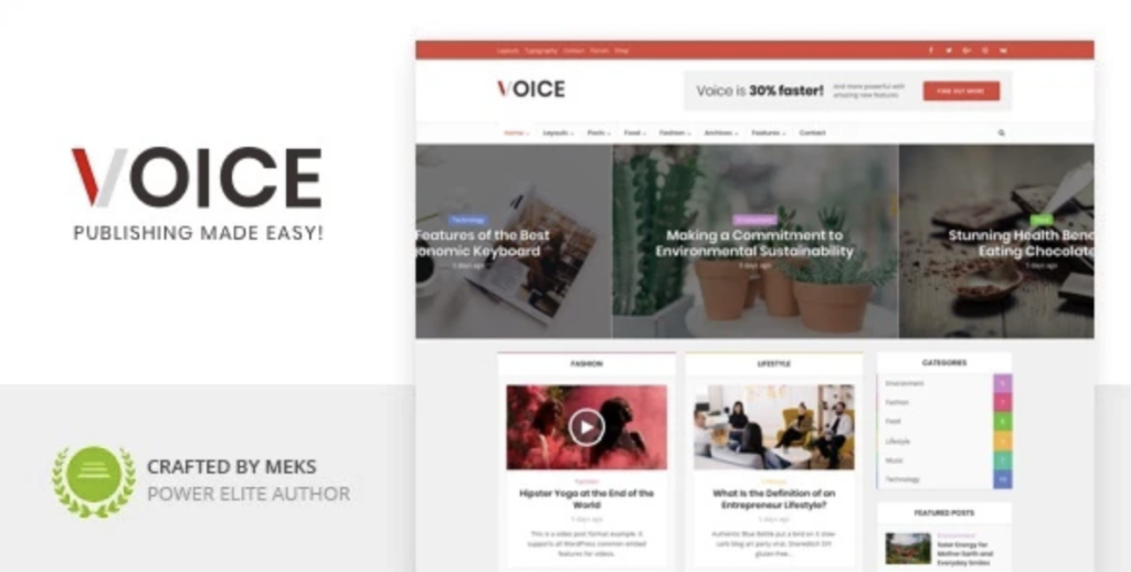 Voice - News Magazine WordPress Theme